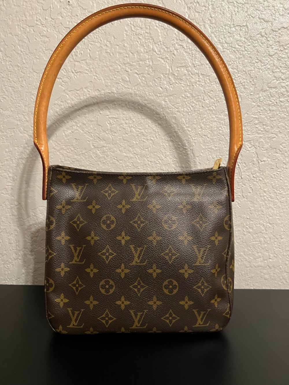 AUTHENTIC VINTAGE Louis Vuitton Brown Monogram Looping Top-Handle Bag
